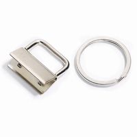 Prym Schlüsselband Anhänger silber 2.5x2.5cm
