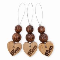 Prym Maschenmarkierer Herz Holz 3 Stück 4.5x7.6cm