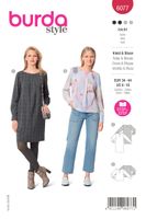 Burda Schnittmuster 6077 Damen Kleid Bluse