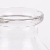 Deko Vase mit breitem Rand Glas farblos 11x15cm