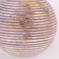 Weihnachtskugel Beauty verschiedene Varianten hellviolett goldfarbig 8cm