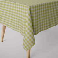 Tischdecke Landhaus kariert lime weiß verschiedene Größen