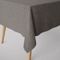 SCHÖNER LEBEN. Tischdecke Leinenlook meliert uni schwarz div. Größen