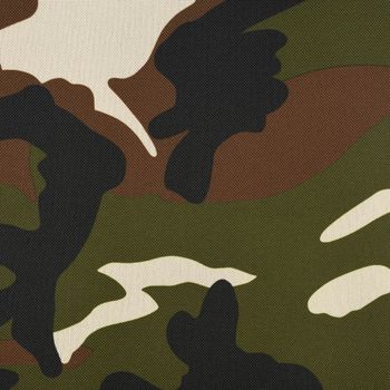 Polyester Stoff Meterware PVC Coating wasserabweisend Camouflage braun