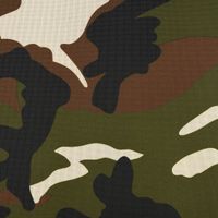 Polyester Stoff Meterware PVC Coating wasserabweisend Camouflage braun