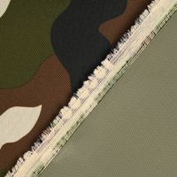 Polyester Stoff Meterware PVC Coating wasserabweisend Camouflage braun