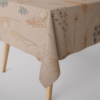 Dekostoff Nordic Herbarium Vögel Gräser Blätter natur grün 1.40m