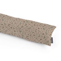 Dekostoff Leinenlook Leaf Soft Watercolor Blätter natur grün 1.40m