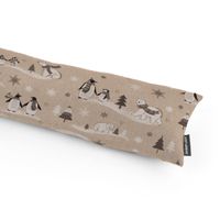 Dekostoff Frozen Polar World Pinguine Eisbären natur grau weiß 1.40m