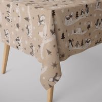 75439-Dekostoff-Halbpanama-Leinenlook-Frozen-Polar-World-Pinguine-Eisbaeren-natur-grau-weiss-1-40m-Breite-KW32-2021-158124Capture0045Tischdecke.jpg Dekostoff Frozen Polar World Pinguine Eisbären natur grau weiß 1.40m