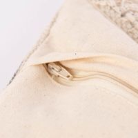 Kissenhülle Faiza Fransen Punkte Herzen Kreuze creme schwarz 30x50cm