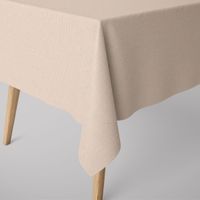 SCHÖNER LEBEN. Tischdecke Leinenlook uni creme verschiedene Größen