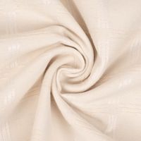 Jacquard Tischwäschestoff Dekostoff extra Karo Würfel ecru 2.8m