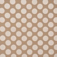 Dekostoff Jacquard Polsterstoff Pia Stone Kreise beige 1.45m Breite