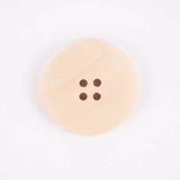 Creativ Company Holzknöpfe rund 10 Stück natur 3.5cm