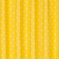 Kinderzimmer Schlaufenschal Dots mit Kreuzschlaufen Punkte gelb weiß 140x255cm