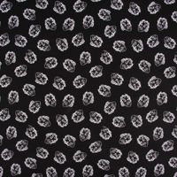 Baumwollstoff Organic Bio Einstein schwarz weiß 1.50m Breite