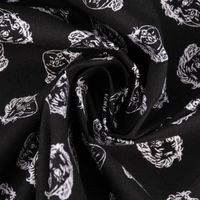 Baumwollstoff Organic Bio Einstein schwarz weiß 1.50m Breite