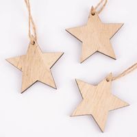 Rico Design Dekohänger Sterne natur 3 Stück 12x5cm
