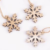 Rico Design Dekohänger Schneeflocke natur 3 Stück 12x5cm