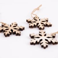 Rico Design Dekohänger Schneeflocke natur 3 Stück 12x5cm