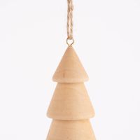 Rico Design Dekohänger Tannenbaum mit Glocke natur 22x4cm