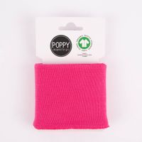 Cuff Bündchen Fertigbündchen Organic Bio einfarbig pink 7x135cm