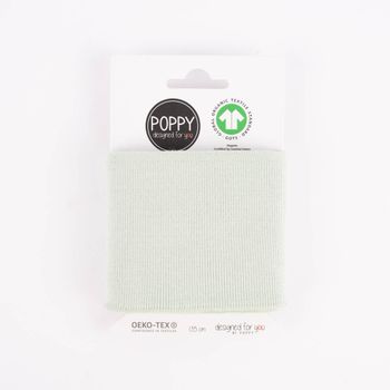 Cuff Bündchen Fertigbündchen Organic Bio einfarbig mint 7x135cm