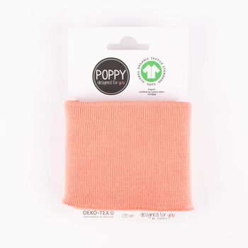Cuff Bündchen Fertigbündchen Organic Bio einfarbig apricot 7x135cm