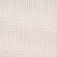 Waffeljersey Waffelstrick einfarbig creme 1.40m Breite