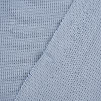 Waffeljersey Waffelstrick einfarbig rauchblau 1.40m Breite