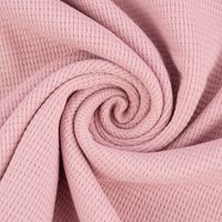 Waffeljersey Waffelstrick einfarbig altrosa 1.40m Breite