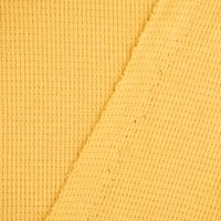 Waffeljersey Waffelstrick einfarbig honig gelb 1.40m Breite