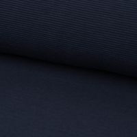 Jersey Ottoman Rippjersey einfarbig dunkelblau 1.40m Breite