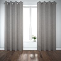 SCHÖNER LEBEN. Vorhang Leinenlook meliert uni dunkelblau 245cm