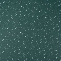 Baumwollstoff Popeline Weihnachten Sterne klein dunkelgrün weiß 1.45m