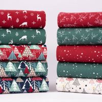 Baumwollstoff Popeline Weihnachten Sterne klein dunkelgrün weiß 1.45m