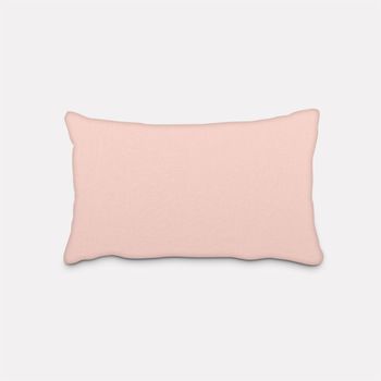 SCHÖNER LEBEN. Kissenhülle Leinenlook uni rosa verschiedene Größen