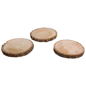 Rayher Holzscheiben natur 3 Stück 10-12cm