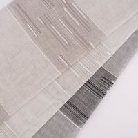 Gardinenstoff natürliche Strukturoptik Streifen beige natur 150cm