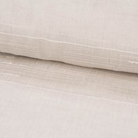 Gardinenstoff natürliche Strukturoptik Streifen ecru 150cm