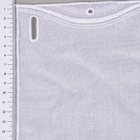 Scheibengardine nähfrei Stickerei Leinenlook weiß 60cm