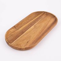 Deko Platte länglich Akazienholz natur 30x15x2cm