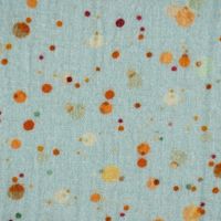Double Gauze Digitaldruck Organic Bio Punkte Tupfen mint bunt 1.35m