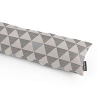 SCHÖNER LEBEN. Zugluftstopper Triangel Retro Scandi grau hellbeige