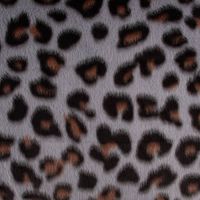 Fellimitat Kunstfell kuschelweich Leopard grau schwarz braun 1.5m