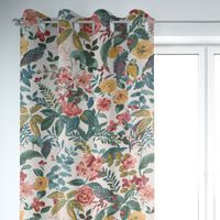SCHÖNER LEBEN. Vorhang STUDIO G Panama Posy Blush bunt 245cm