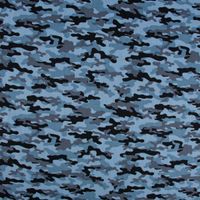 Baumwollstoff Popeline Camouflage Tarnmuster blau schwarz 1.45m Breite
