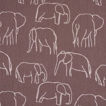 Meterware Stoff Mit Elefanten Outdoor-Stoff Große Elefanten