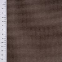 Waffelstrick Doubleface einfarbig taupe 1.4m Breite